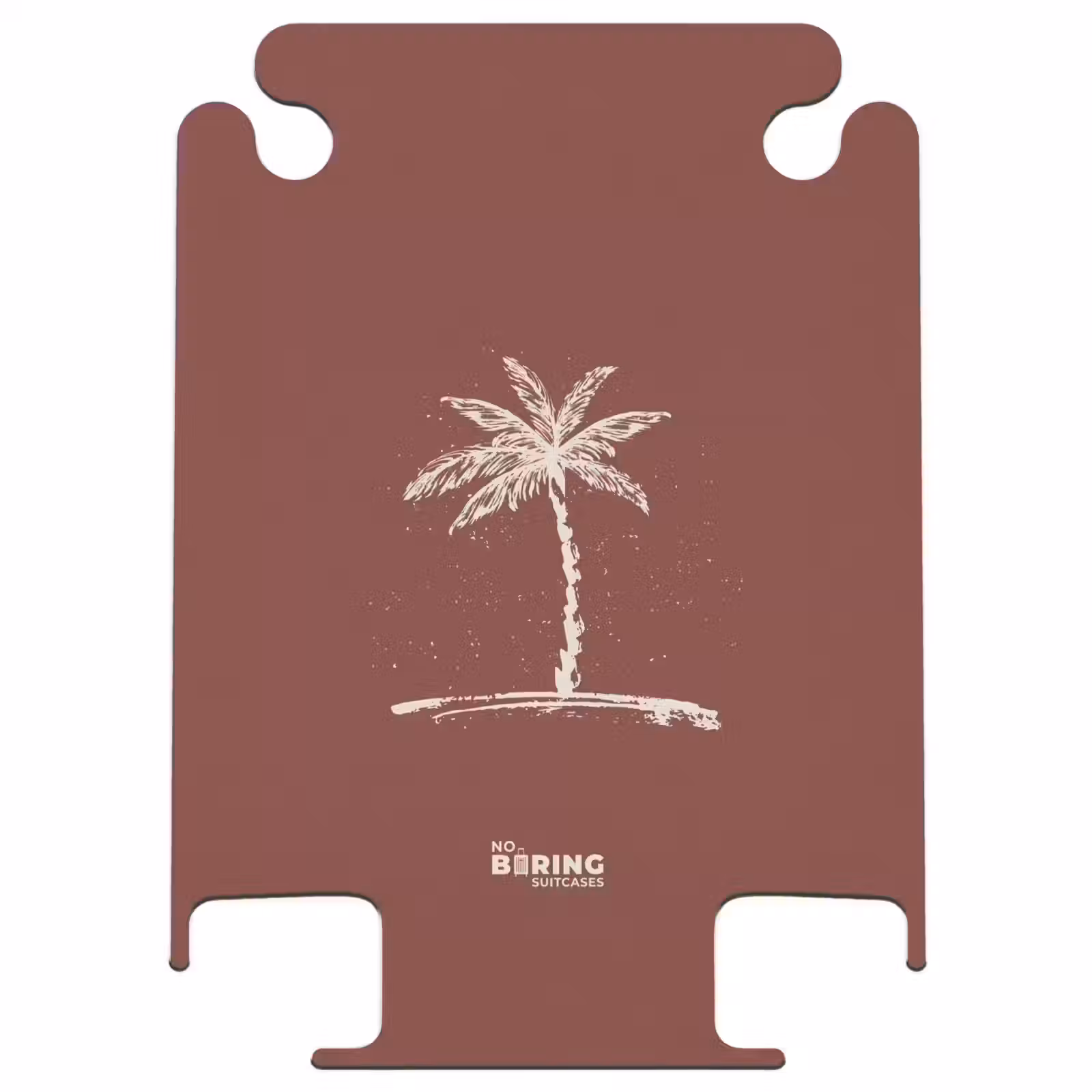 CaseSwap™ - Palmbomen - Palmboom op mahoniebruine achtergrond — 1