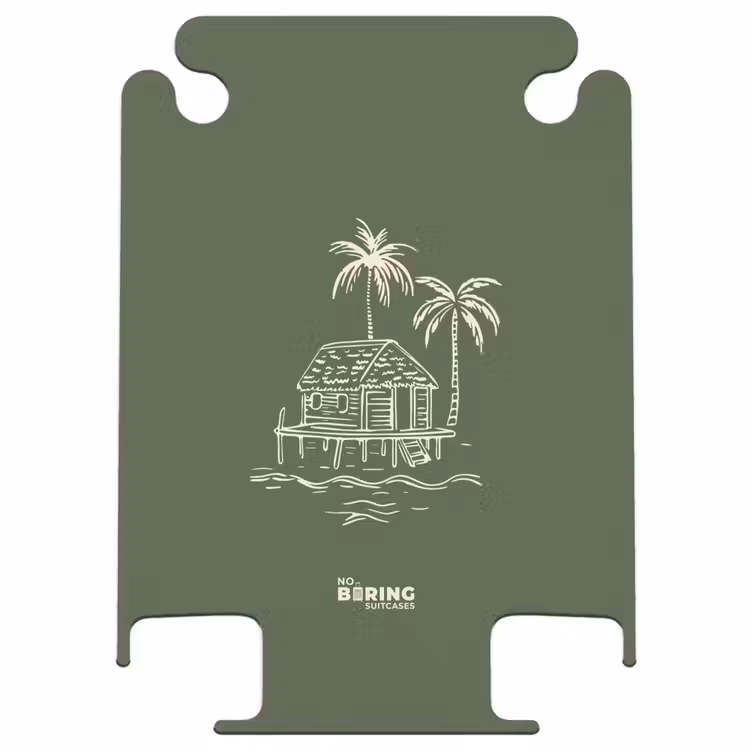 CaseSwap™ - Palmbomen - Eiland op olijfgroene achtergrond — 1
