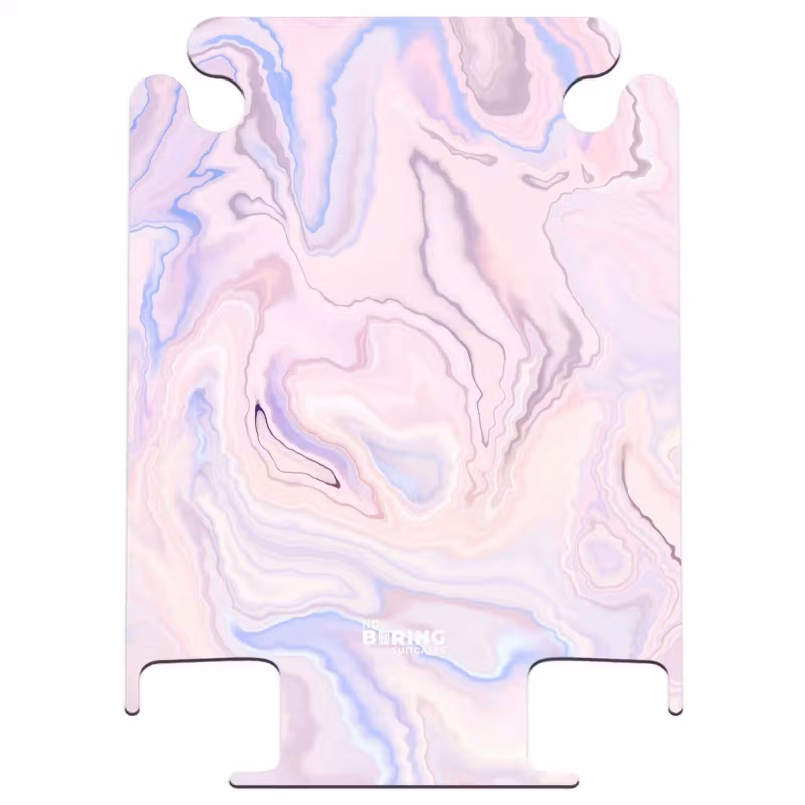 CaseSwap - Marmer - Pastelroze en Blauwe Marmerwervelingen — 1