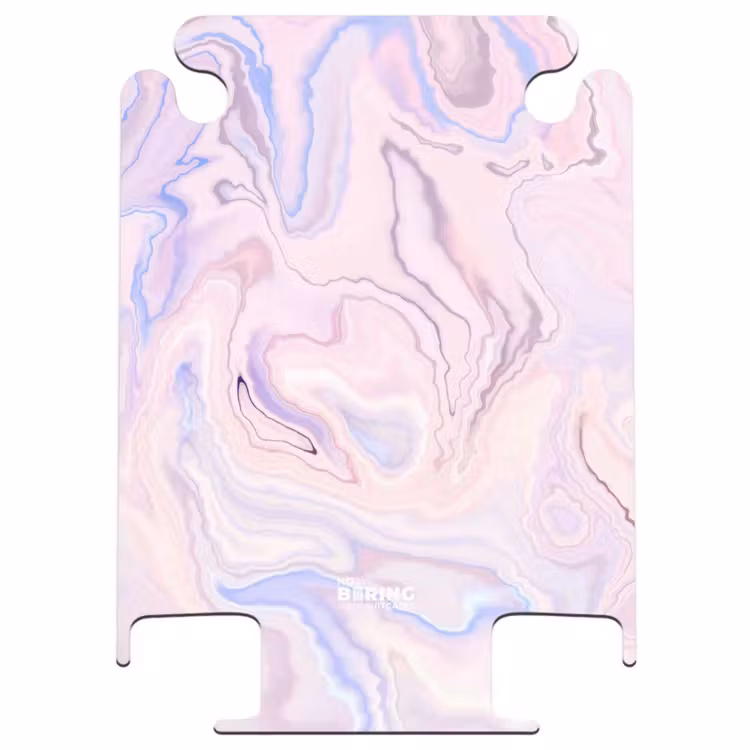 CaseSwap - Marmer - Pastelroze en Blauwe Marmerwervelingen — 1