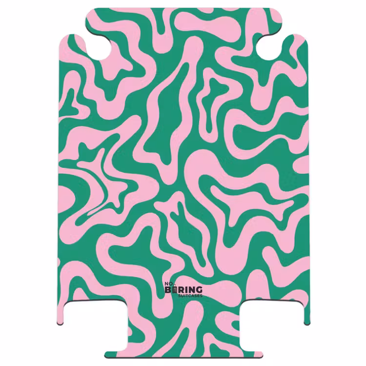 CaseSwap™ - Abstract - Organisch Roze/Groen — 1