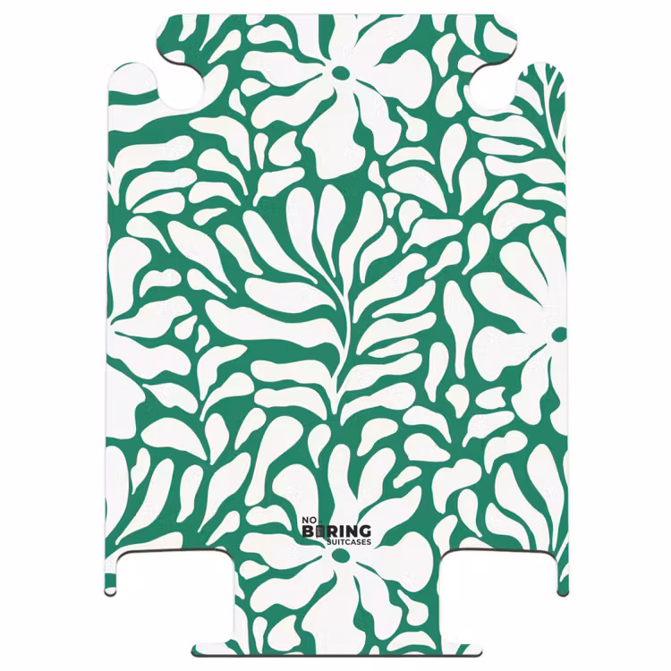 CaseSwap - Abstract - Groen/Wit Bloemenpatroon — 1