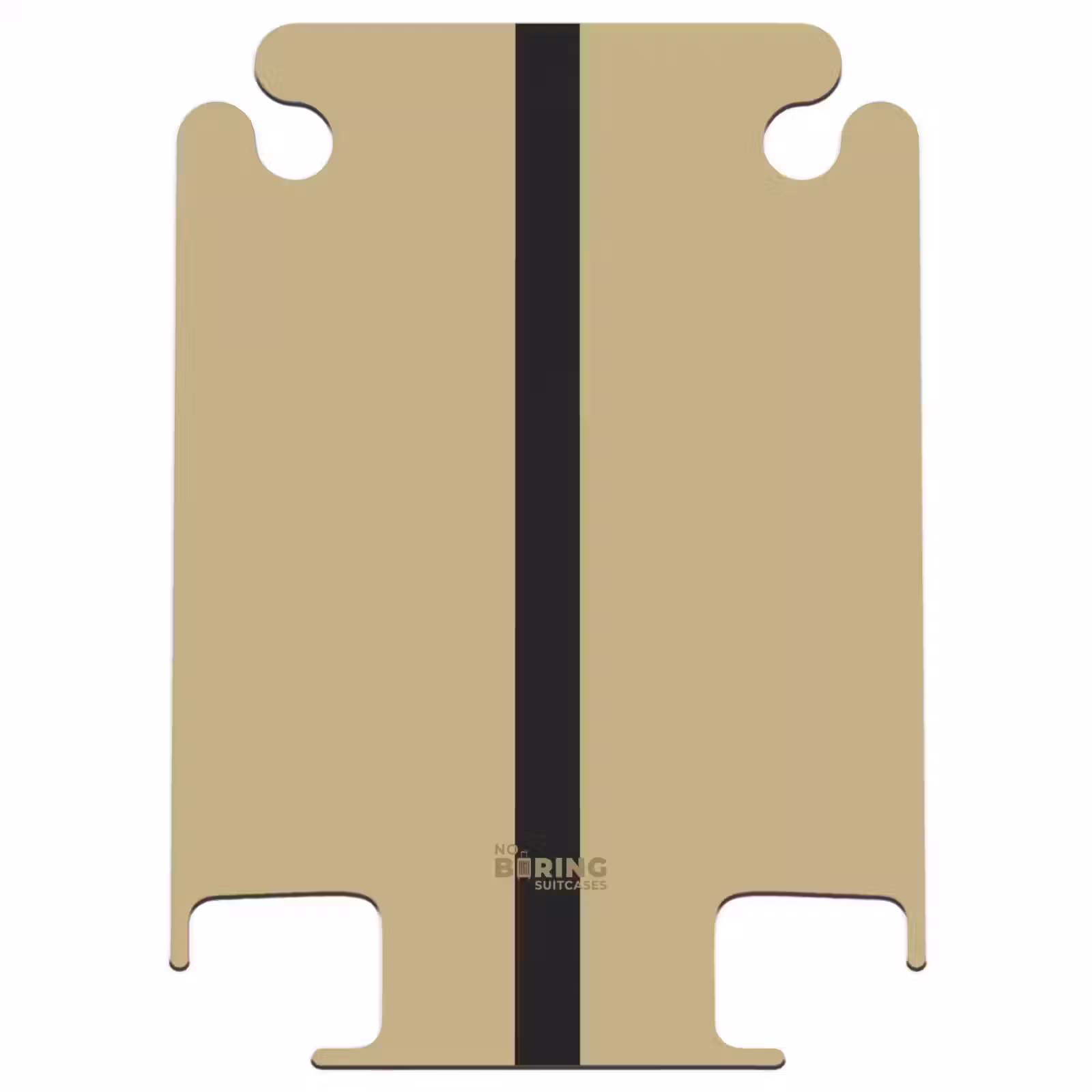 CaseSwap™ - Minimal - Goudbruin met zwarte streep — 1