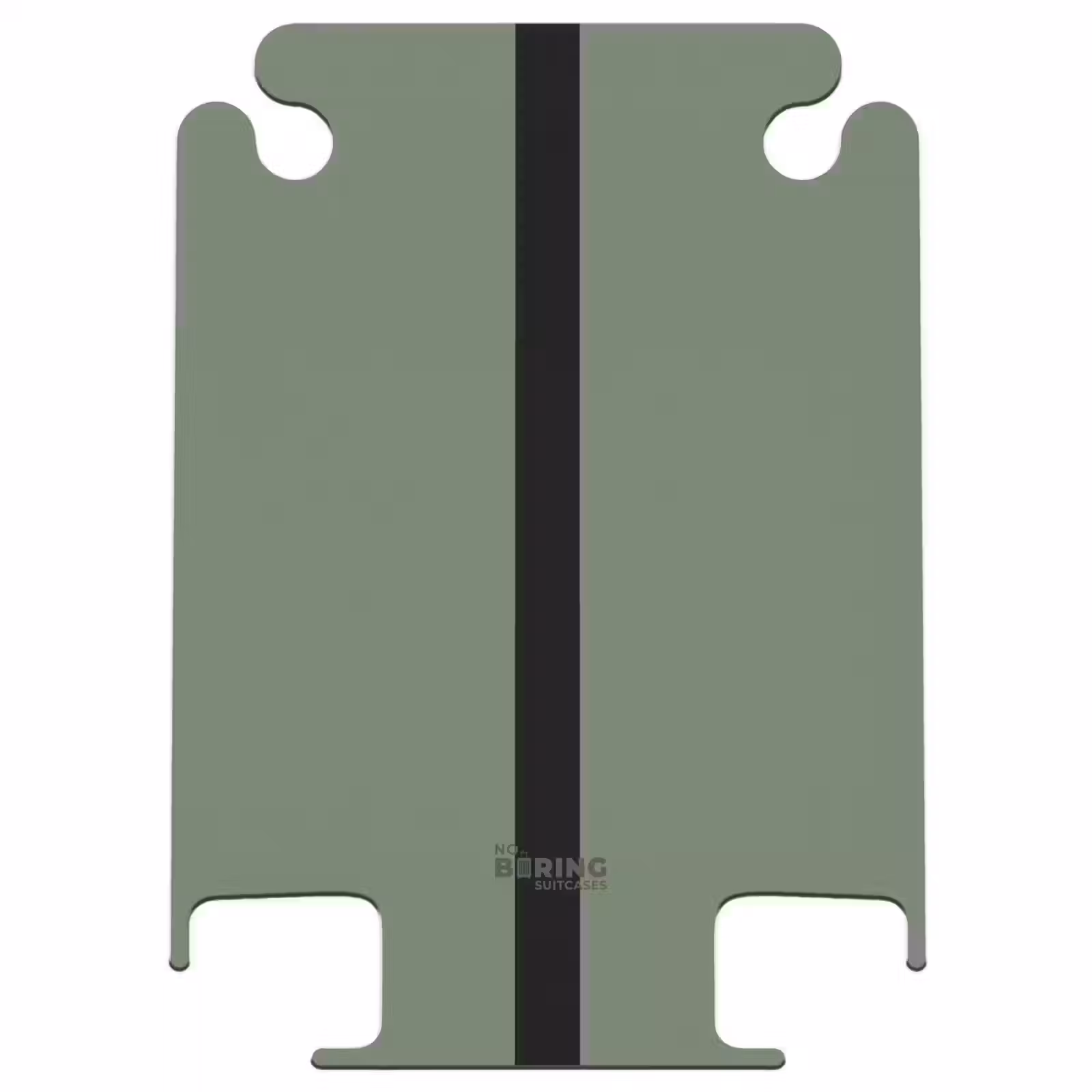 CaseSwap - Minimal - Grijsgroen met zwarte streep — 1