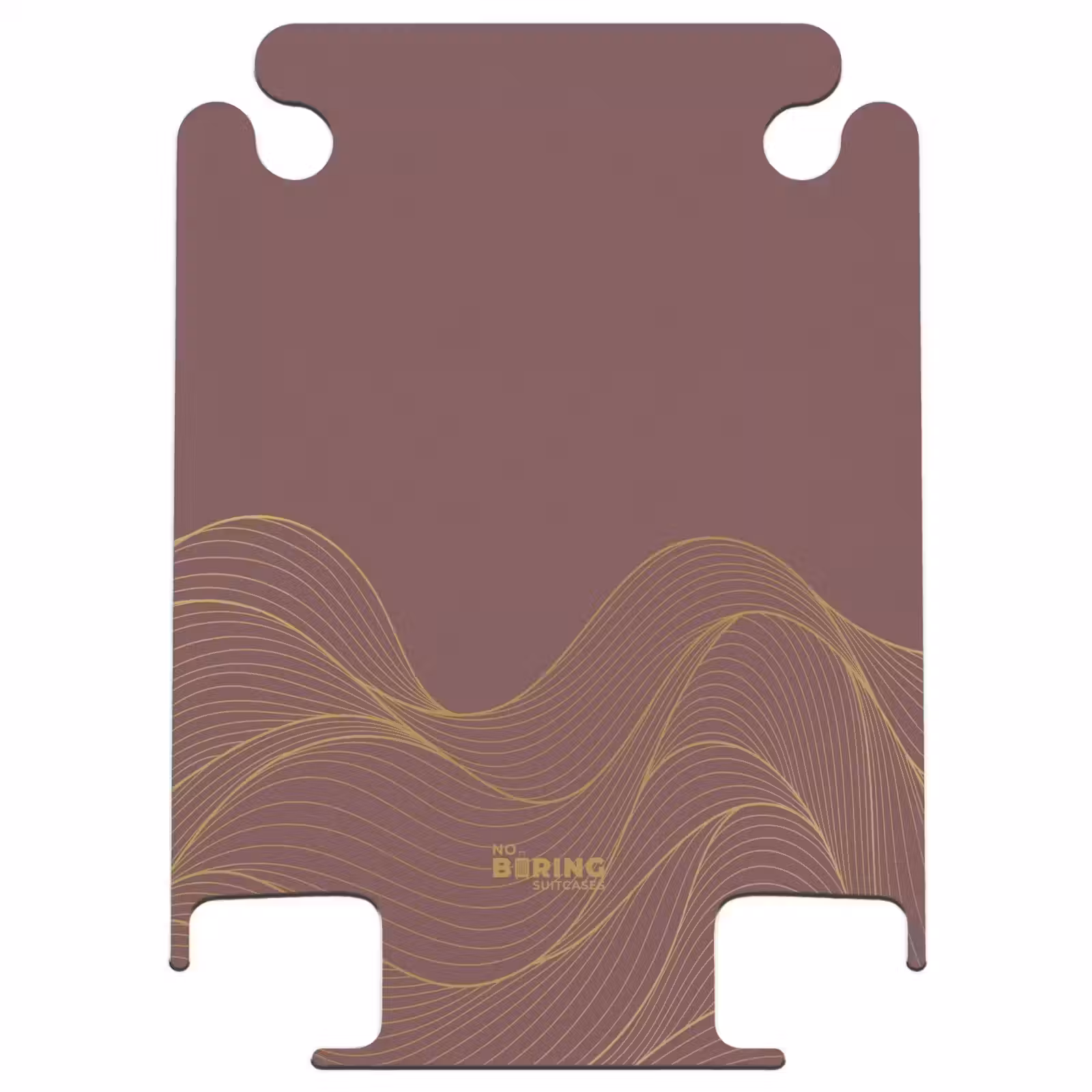CaseSwap™ - Minimal - Kastanjebruin met gouden golven — 1