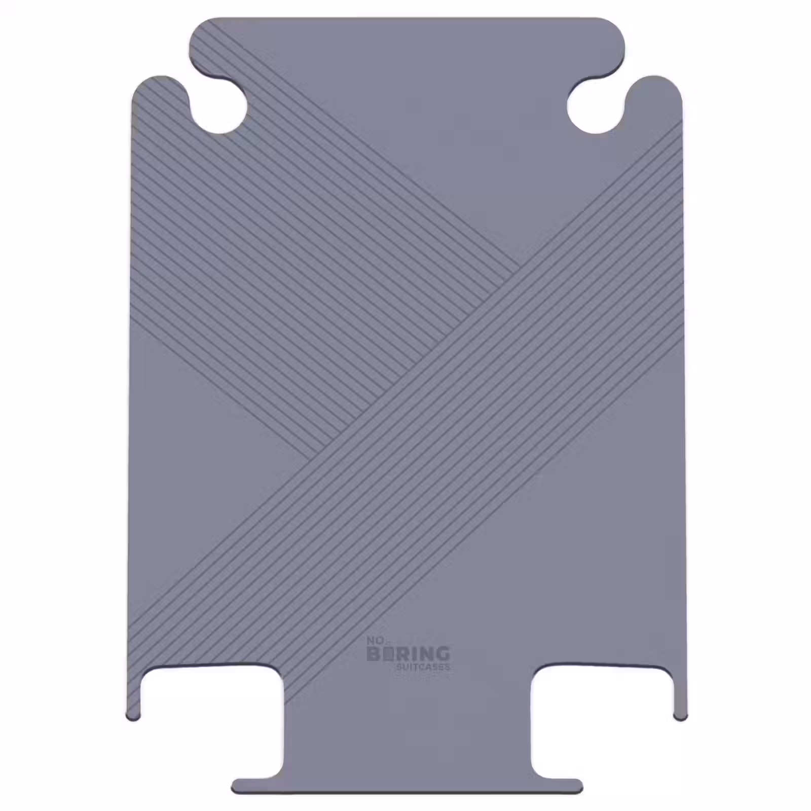 CaseSwap™ - Minimal - Kruisende lijnen op grijsblauw — 1