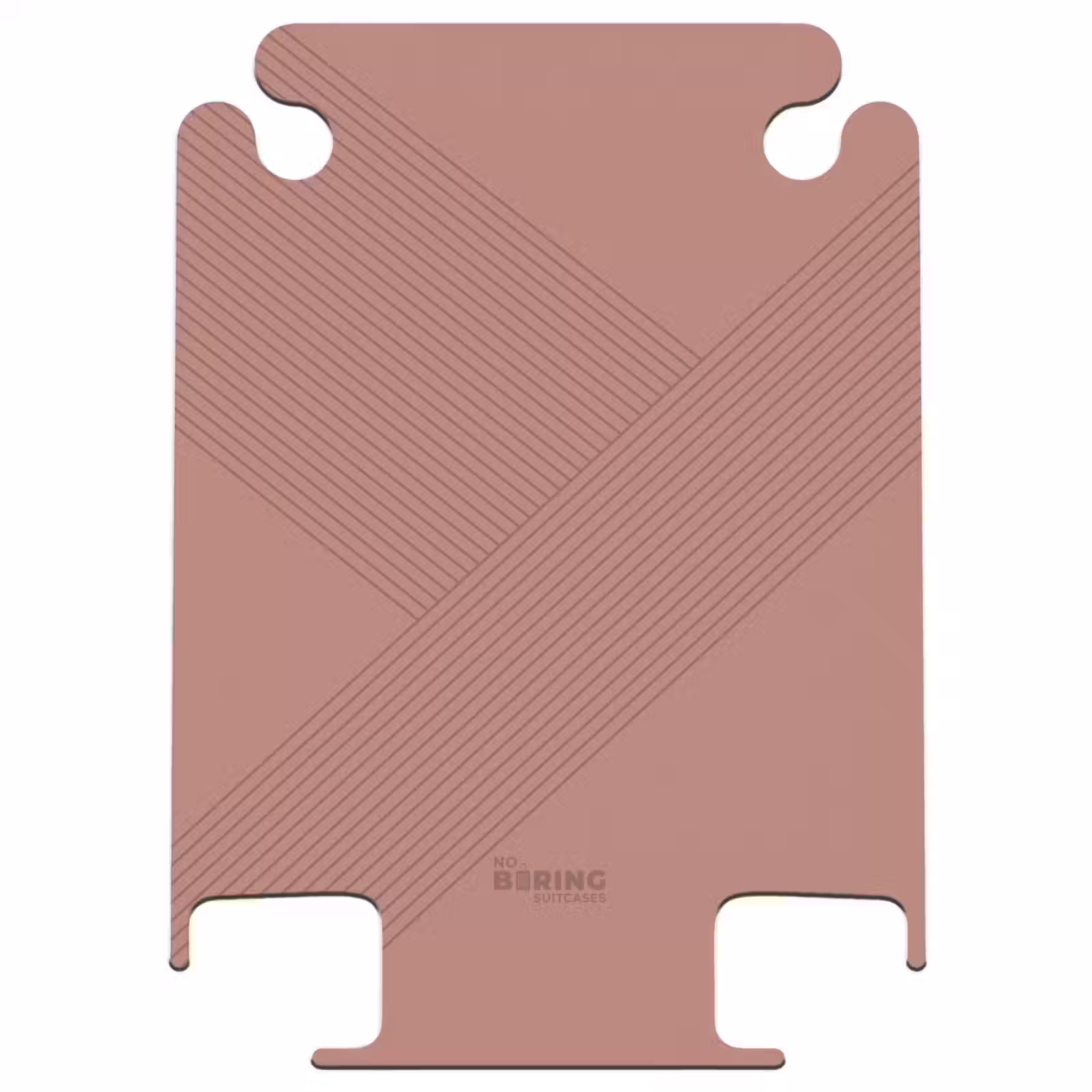 CaseSwap™ - Minimal - Kruisende lijnen op warm terracota — 1