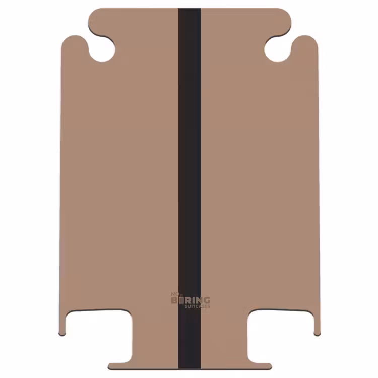 CaseSwap™ - Minimal - Warm bruin met zwarte streep — 1