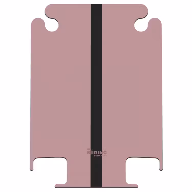 CaseSwap™ - Minimal - Zacht oudroze met zwarte streep — 1