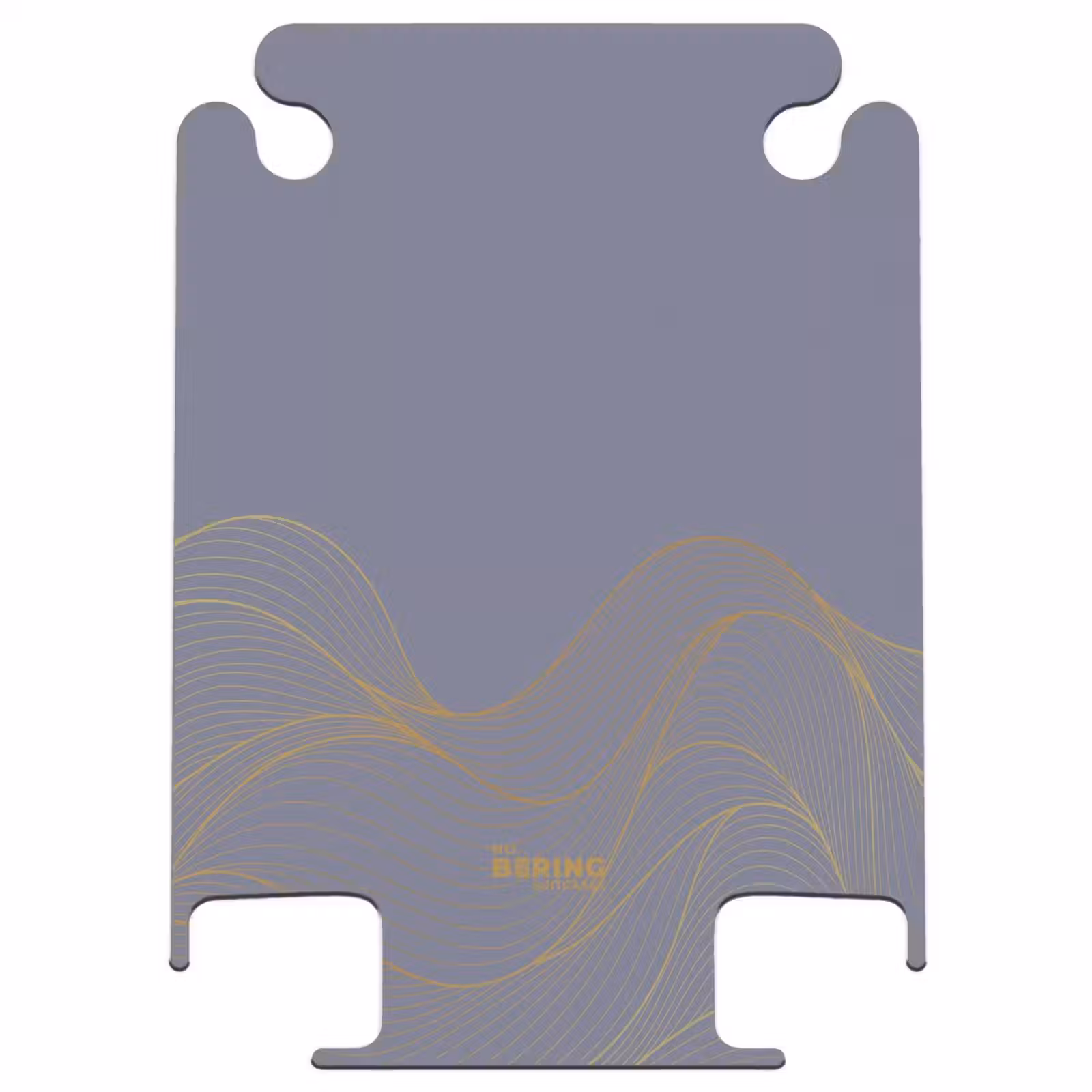 CaseSwap - Minimal - Grijsblauw met gouden golven — 1