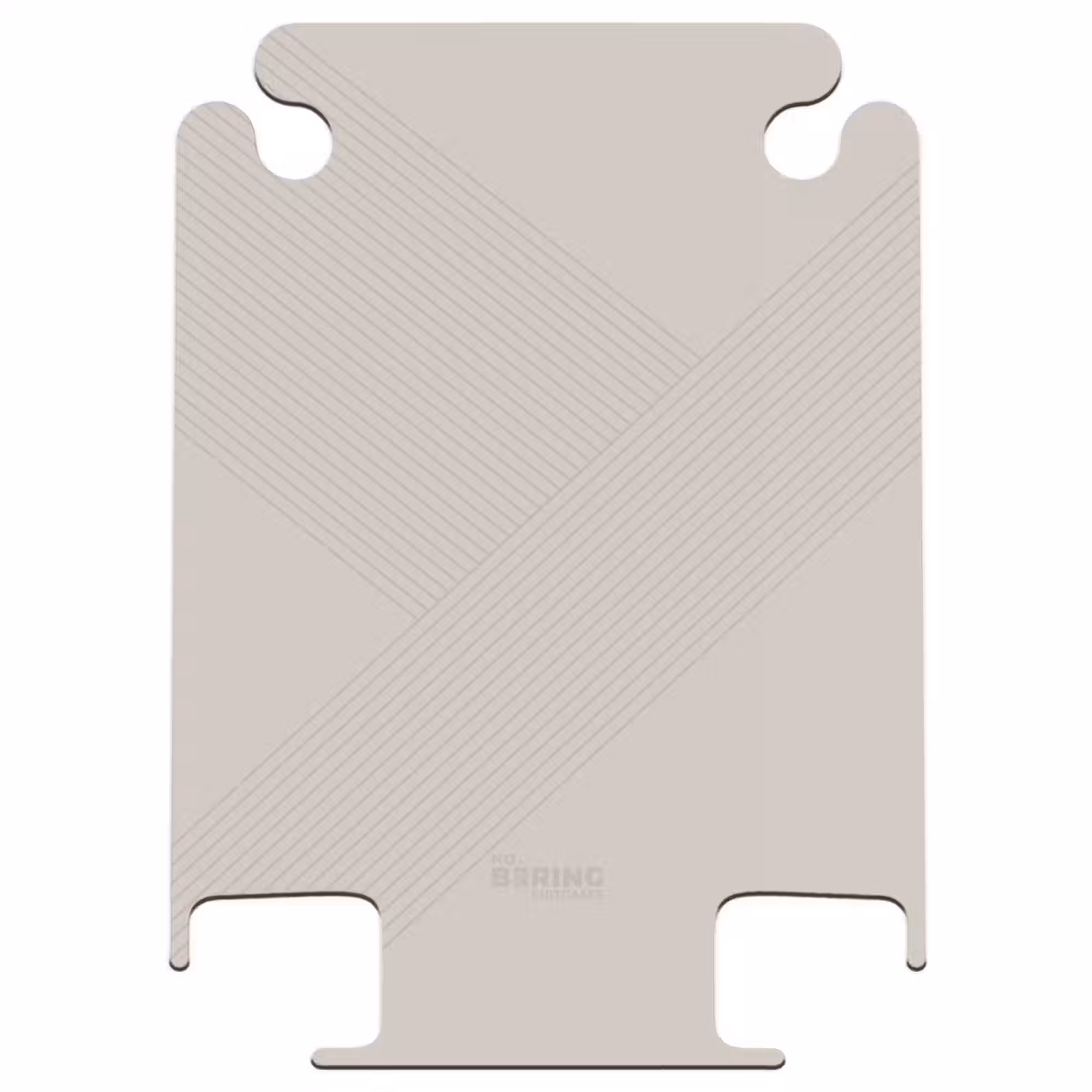 CaseSwap - Minimal - Kruisende lijnen op licht taupe — 1