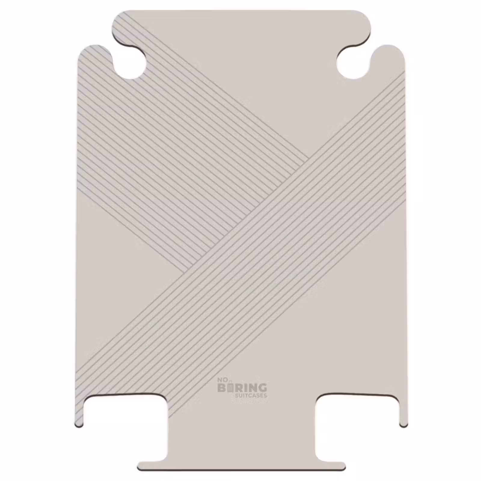 CaseSwap - Minimal - Kruisende lijnen op taupe — 1