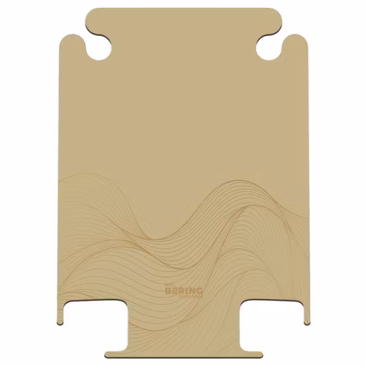 CaseSwap - Minimal - Goudbruin met gouden golven — 1