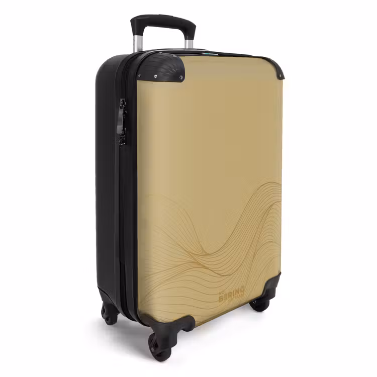 CaseSwap - Minimal - Goudbruin met gouden golven — 2