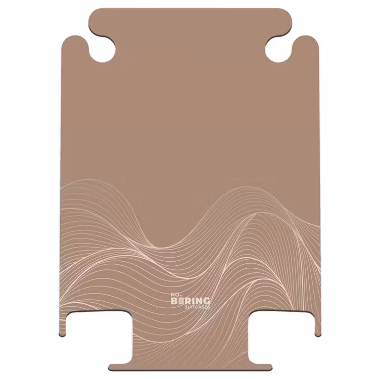 CaseSwap™ - Minimal - Warm bruin met golven — 1