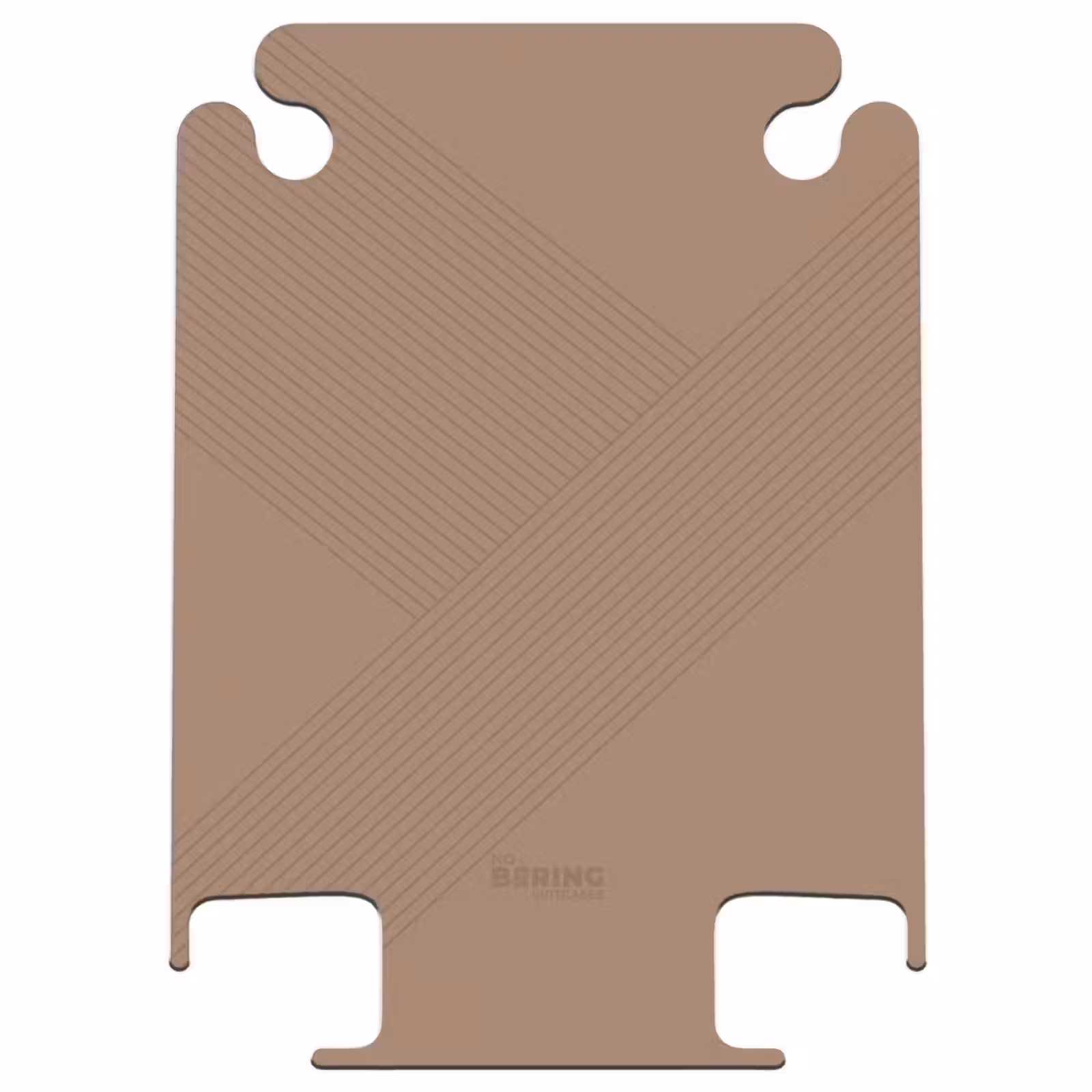 CaseSwap - Minimal - Kruisende lijnen op mokabruin — 1