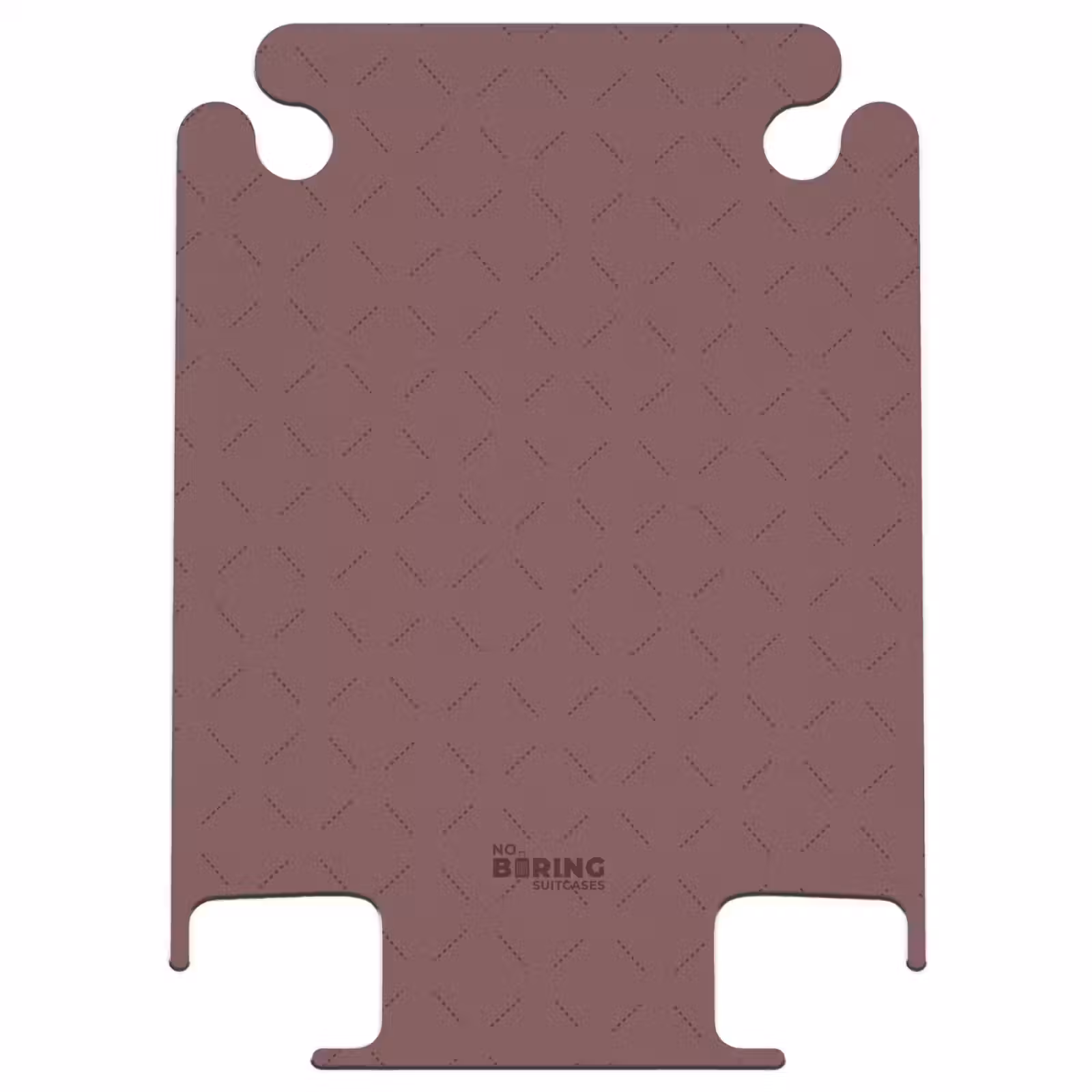 CaseSwap™ - Minimal - Subtiel patroon Kastanjebruin — 1