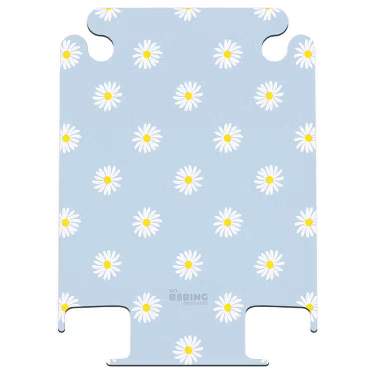 CaseSwap - Pastel - Margieten op licht hemelsblauwe achtergrond — 1