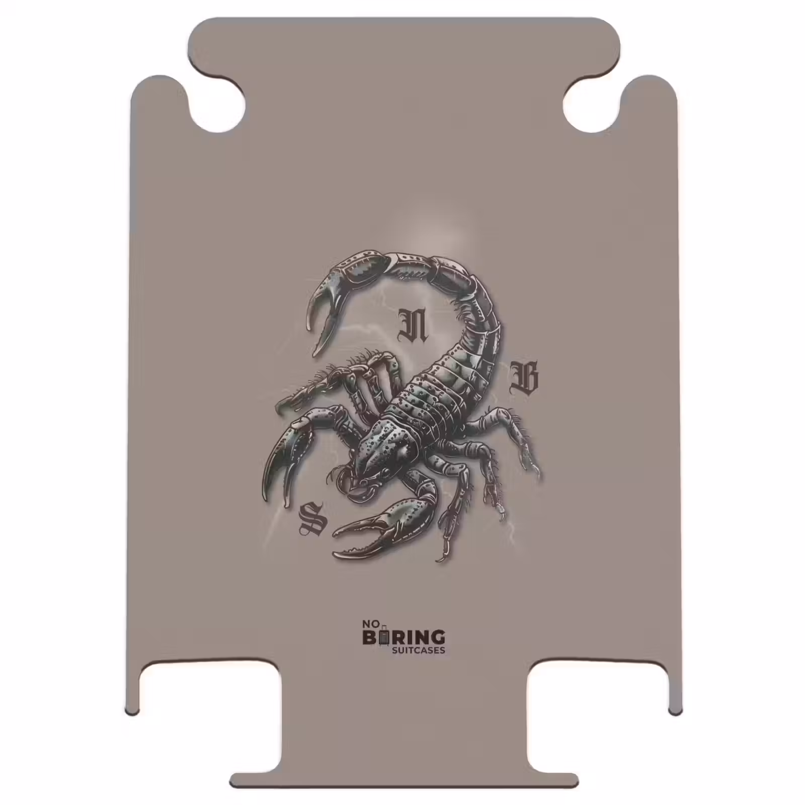 CaseSwap - Tattoo style- Realistische schorpioen op Bruine achtergrond — 1