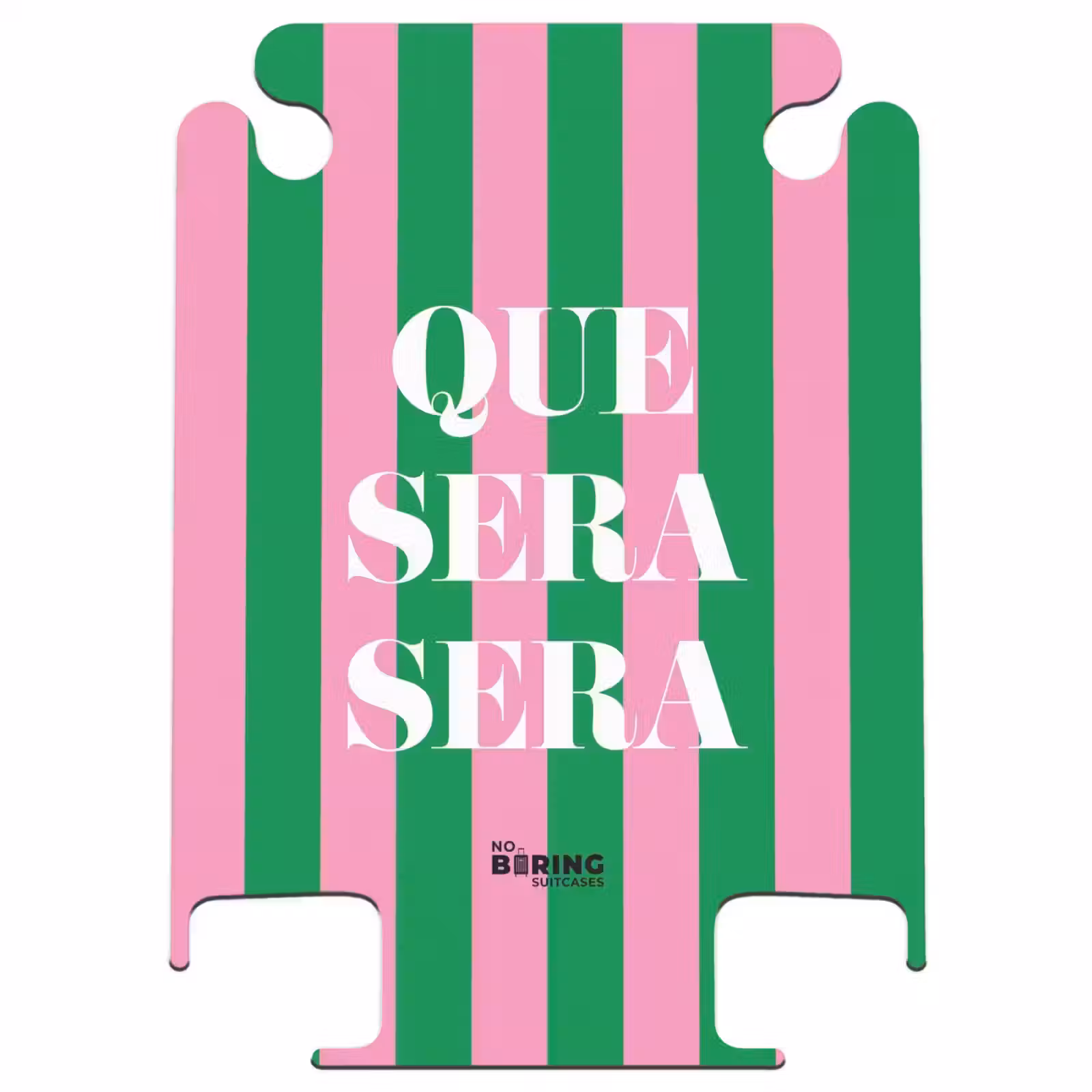 CaseSwap™ - Quotes - Que sera sera smaragdgroen en fuchsia roze — 1