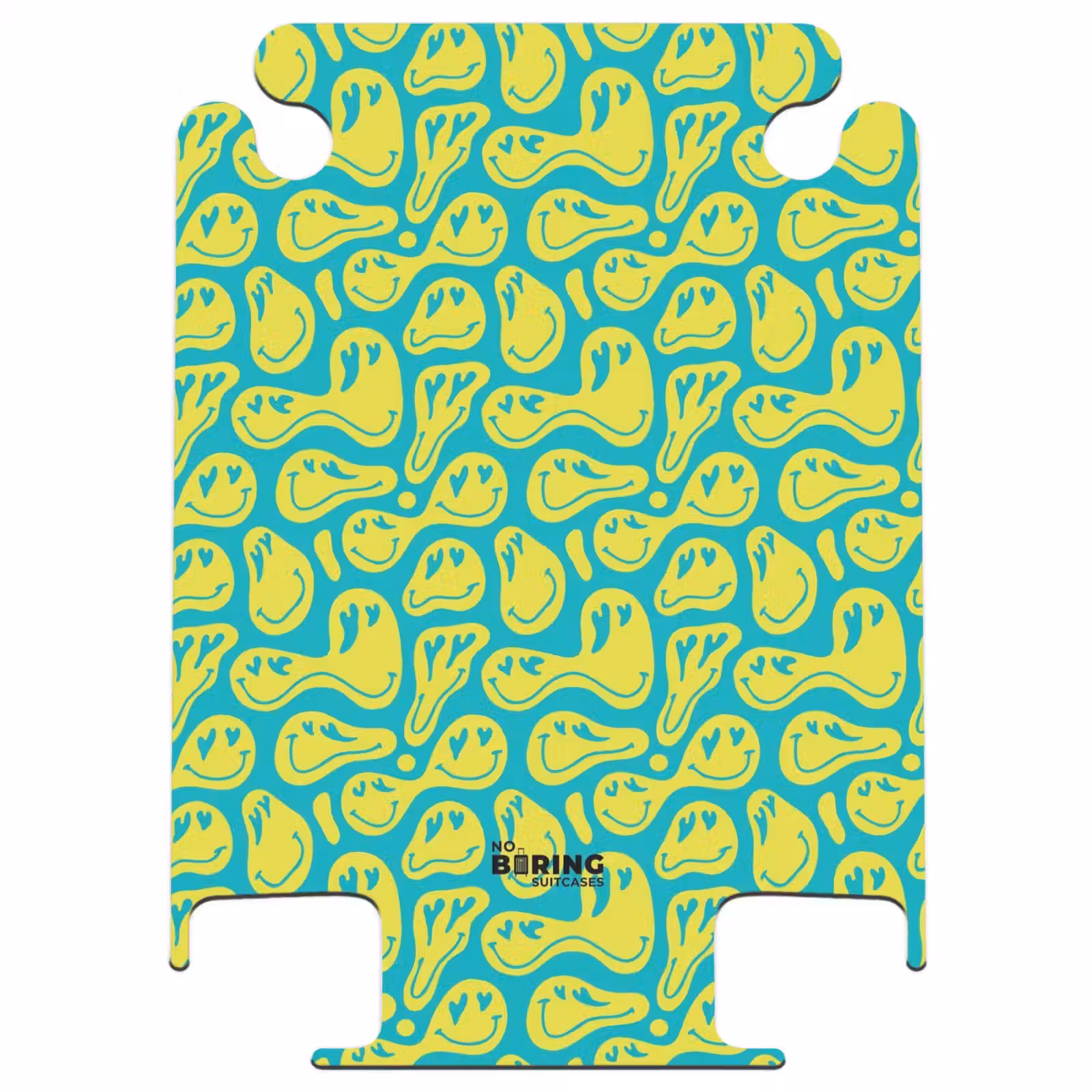 CaseSwap™ - Patronen - Patroon van vervormde emoji's op blauwe achtergrond — 1