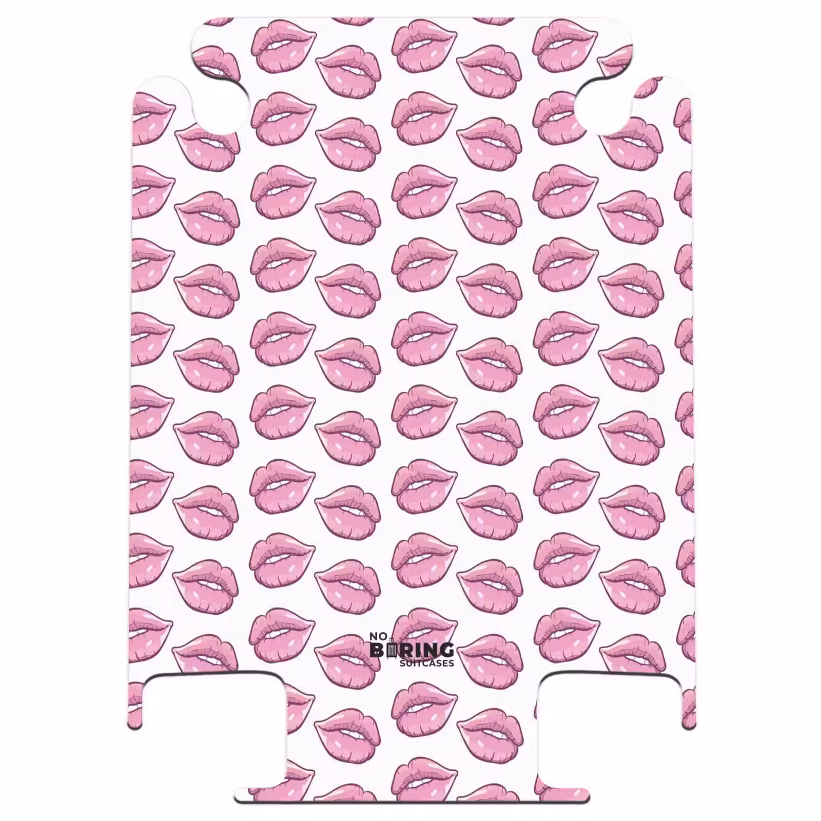 CaseSwap™ - Patronen - Roze lippenpatroon op witte achtergrond — 1
