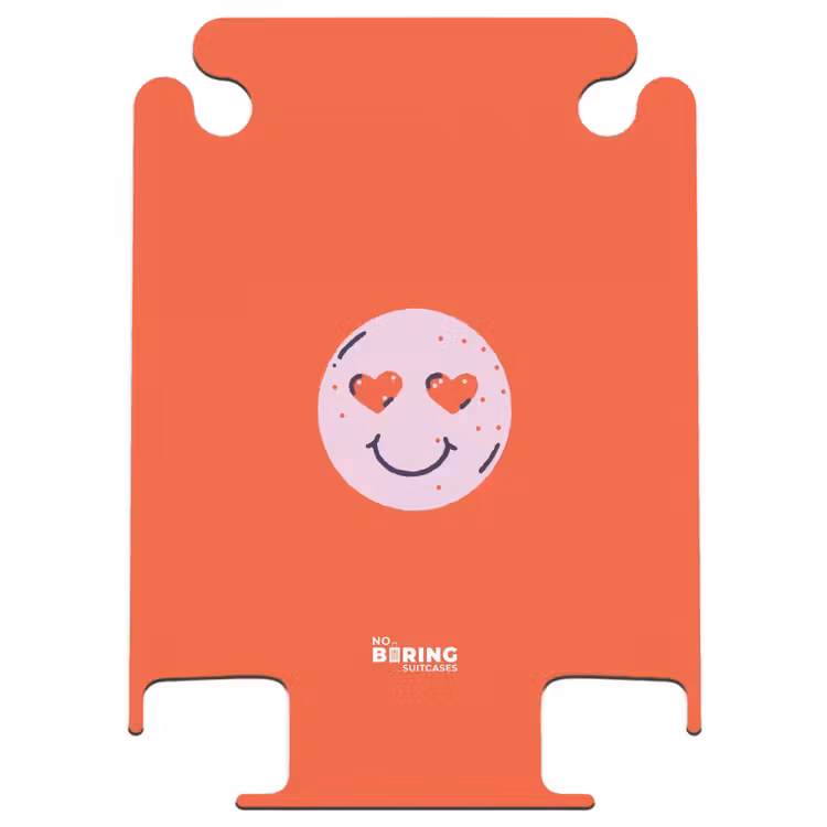 CaseSwap™ - Patronen - Blije emoji op rode achtergrond — 1