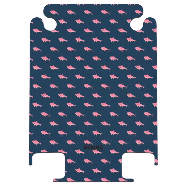 CaseSwap - Patronen - Roze haaien op donker blauwe achtergrond — 1