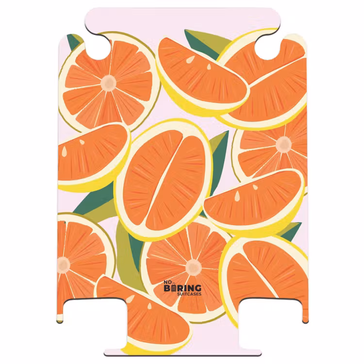 CaseSwap™ - Summer memories - Grapefruit op een roze achtergrond — 1