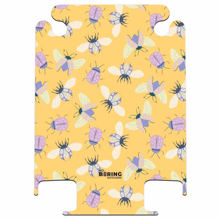 CaseSwap - Summer memories - Vrolijk insectenpatroon op geel — 1