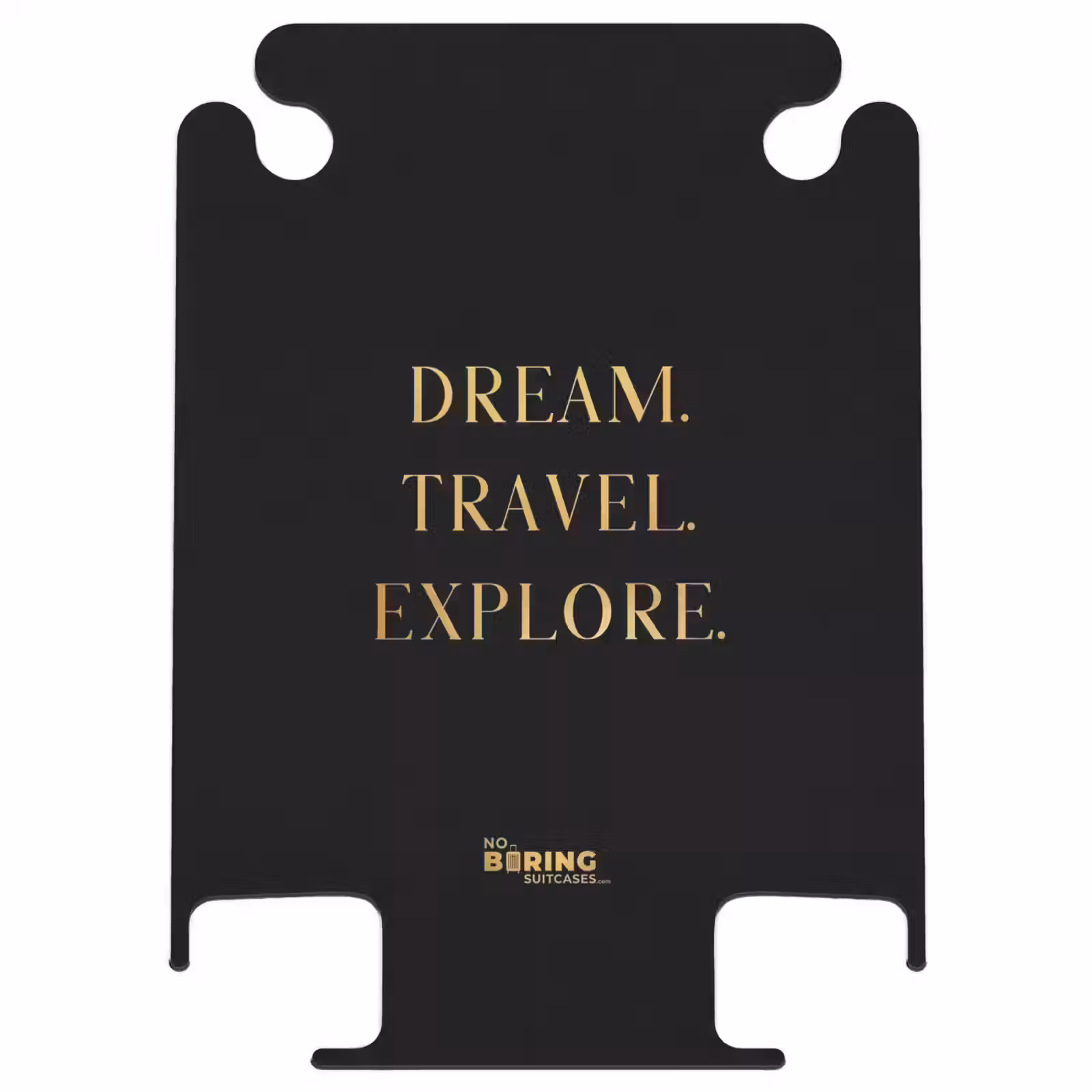 CaseSwap™ - Quotes - Dream travel explore - Goud - Reizen - Zwart — 1