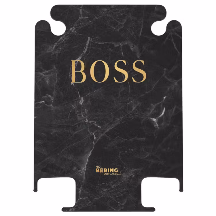 CaseSwap™ - Quotes - Boss - Marmer look - Goud - Zwart — 1