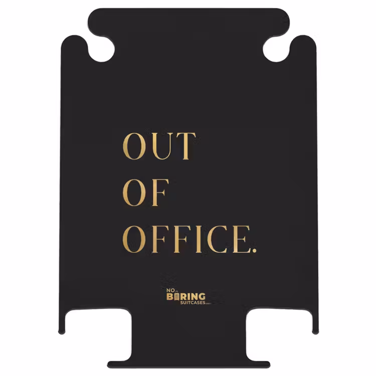 CaseSwap™ - Quotes - Out of office - Goud - Vakantie - Zwart — 1
