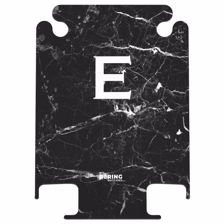 CaseSwap™ - Marmer look - Letter E - Zwart — 1