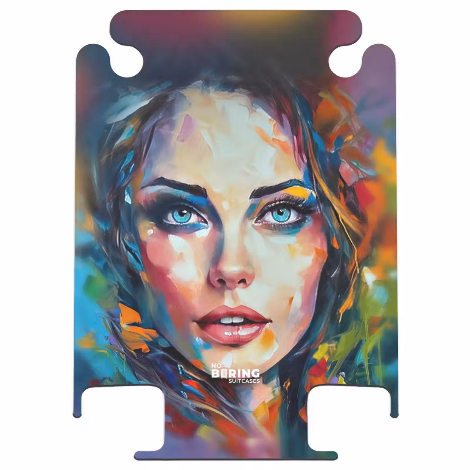 CaseSwap™ - Gezicht - Vrouw - Olieverf - Kleurrijk - Kunst — 1