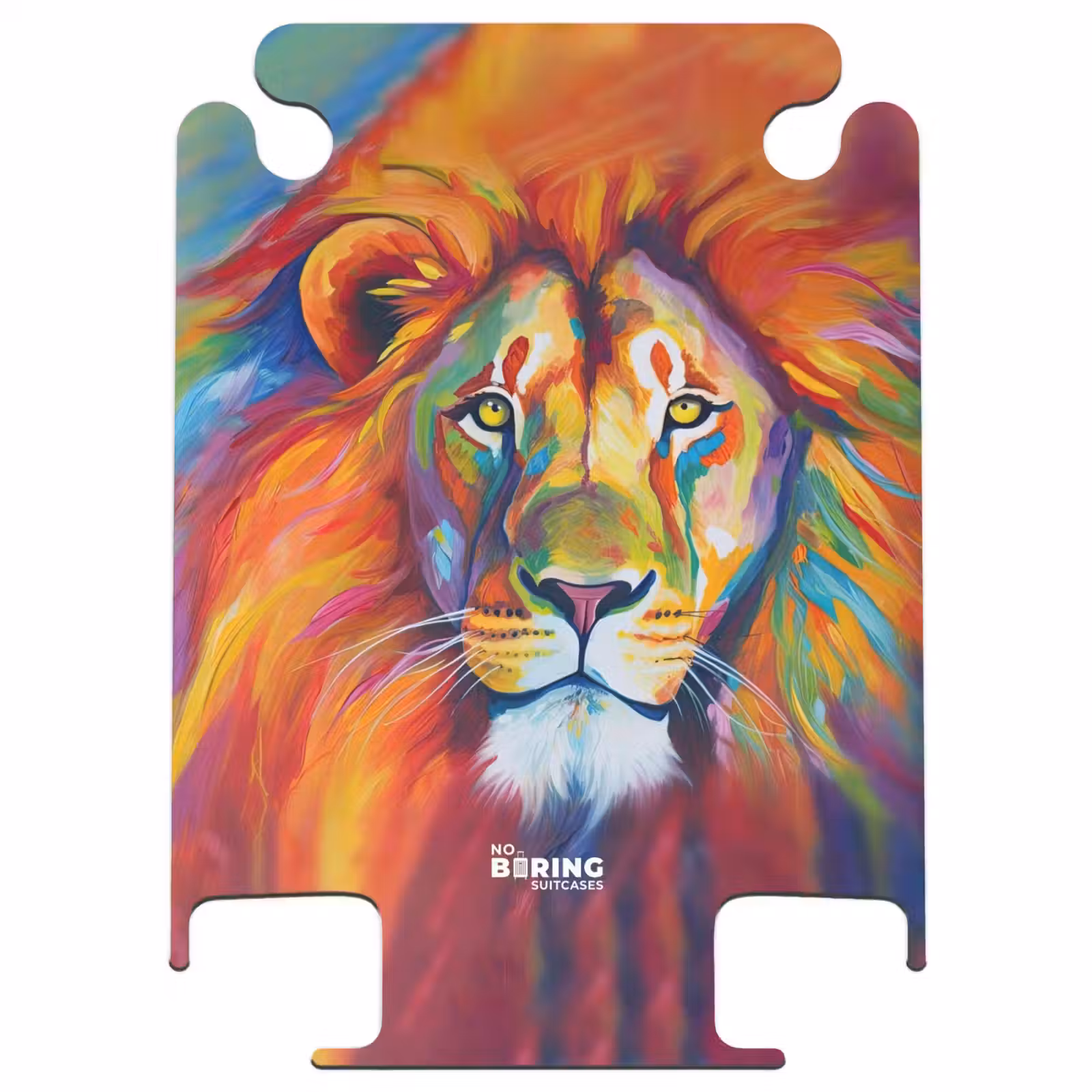 CaseSwap™ - Kleurrijke leeuw in olieverf — 1