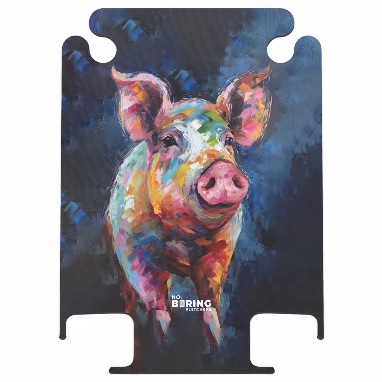 CaseSwap - Varken op donkere achtergrond als olieverf kunst — 1