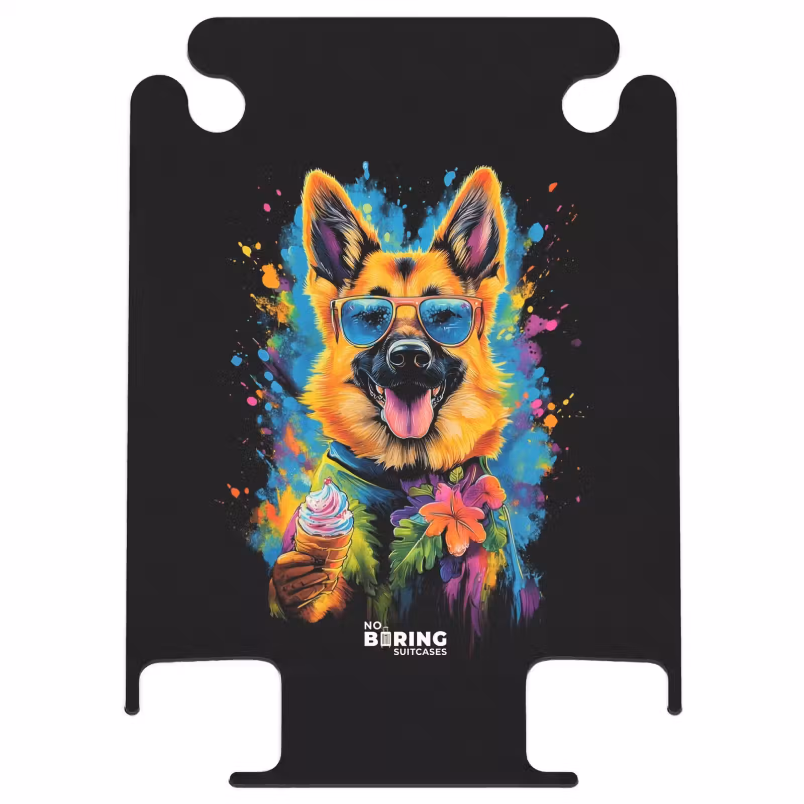 CaseSwap™ - Zomerse hond met kleurrijke graffiti — 1