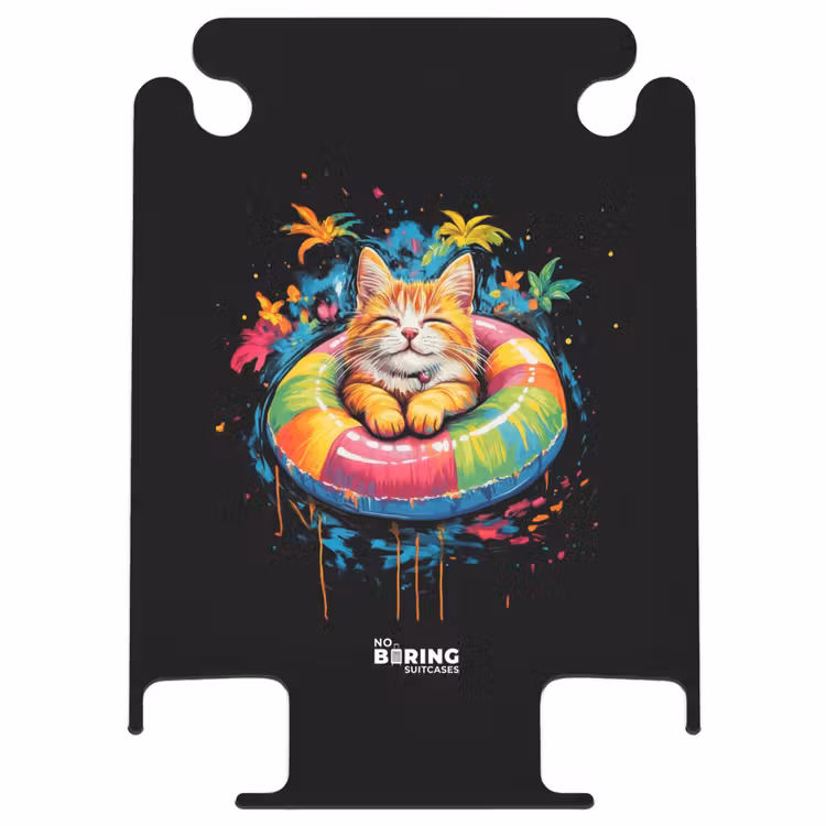 CaseSwap™ - Zomerse kat met kleurrijke zwemband — 1