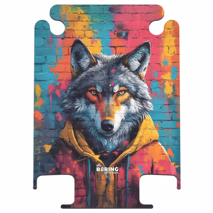 CaseSwap™ - Kleurrijke vos met jas in graffiti stijl — 1
