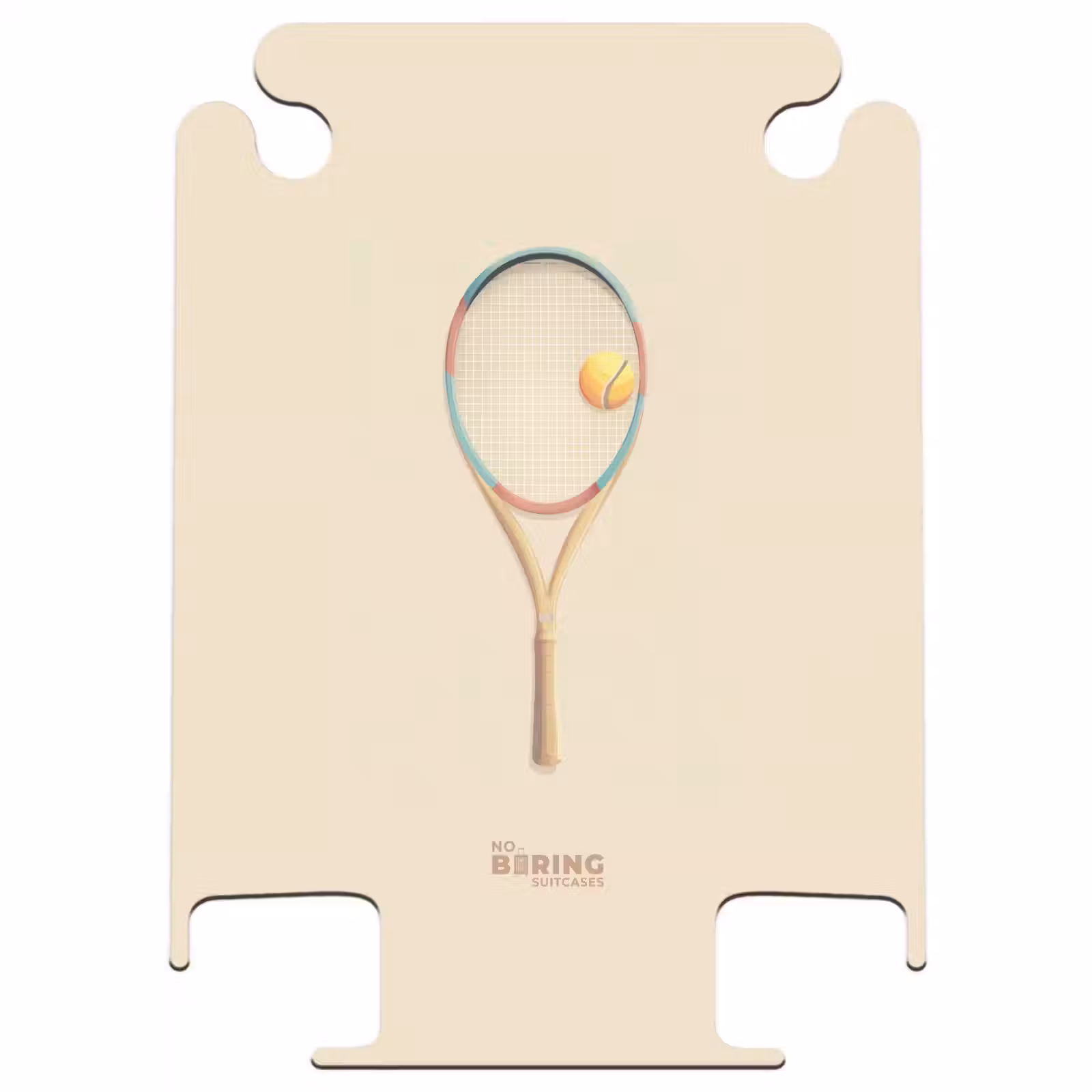 CaseSwap™ - Een tennisracket in beige tinten — 1