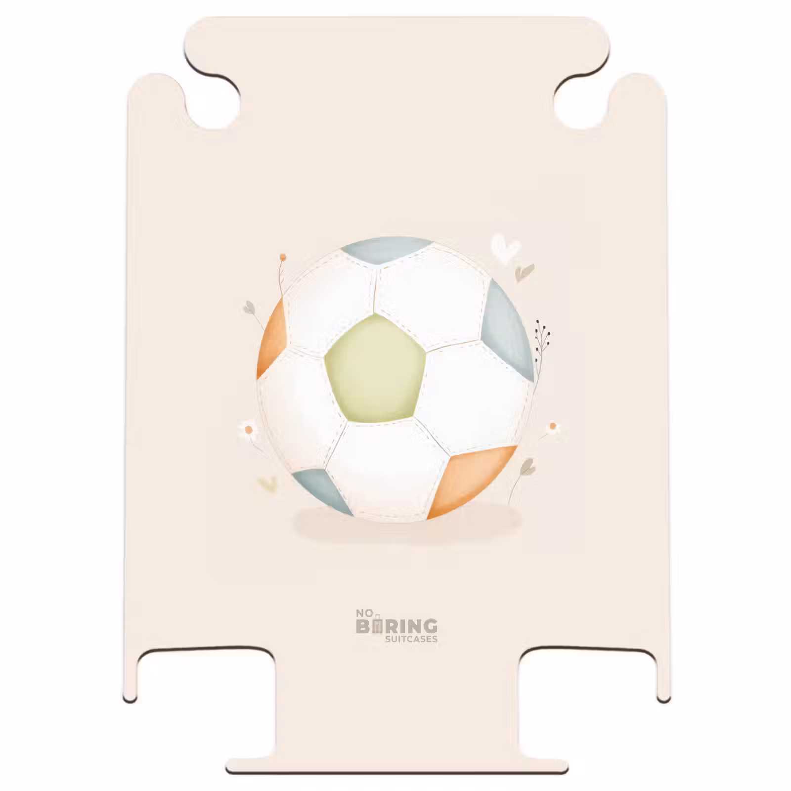 CaseSwap™ - Voetbal in beige pastel kleuren — 1