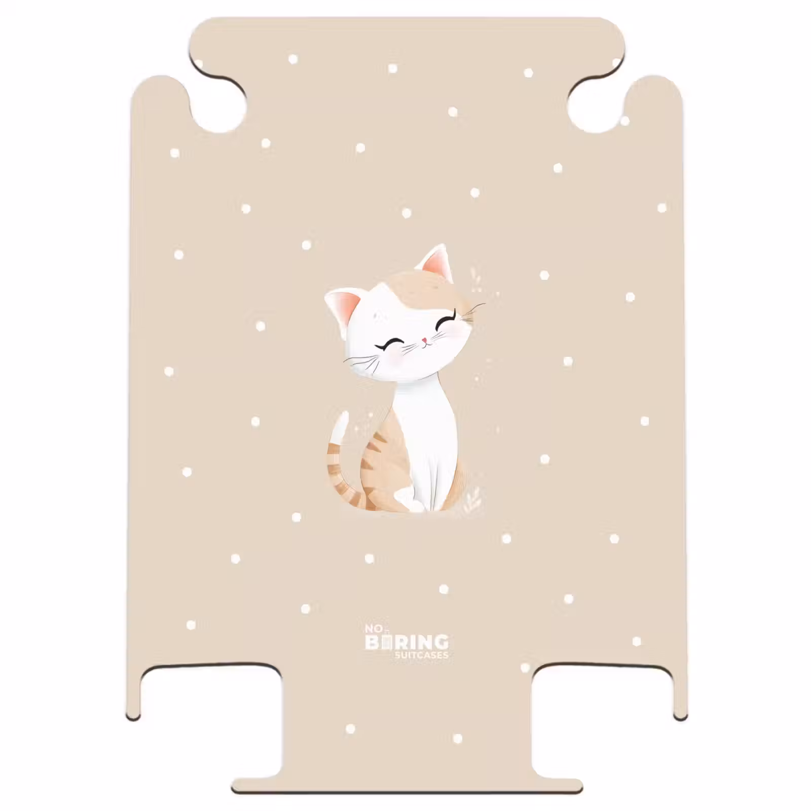 CaseSwap™ - Kat omringd door beige stippen — 1