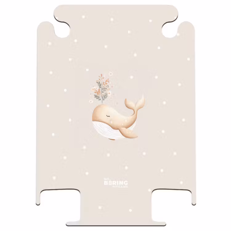 CaseSwap™ - Beige walvis in bloemenzee — 1