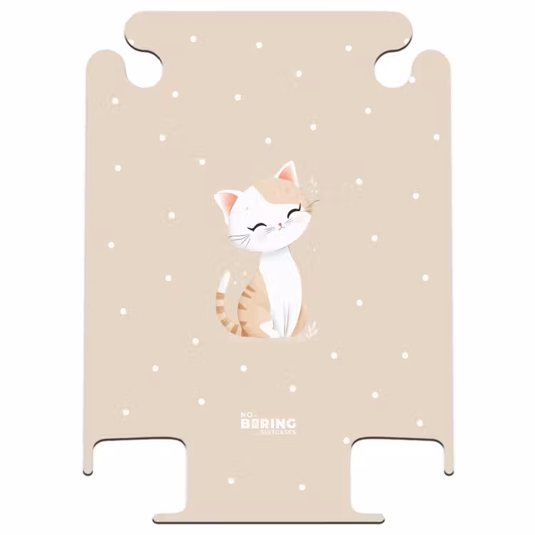 CaseSwap™ - Kat omringd door beige stippen — 1