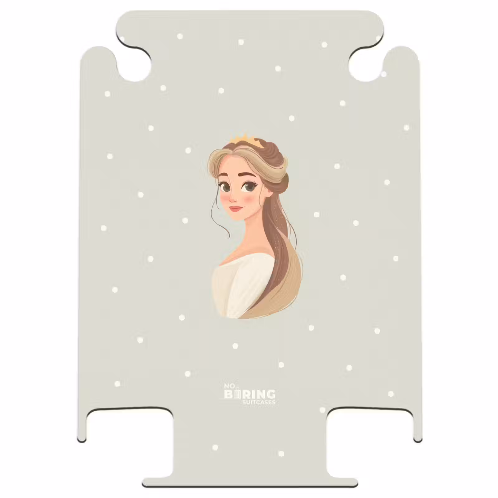CaseSwap - Prinses met tiara op groene stippenachtergrond — 1