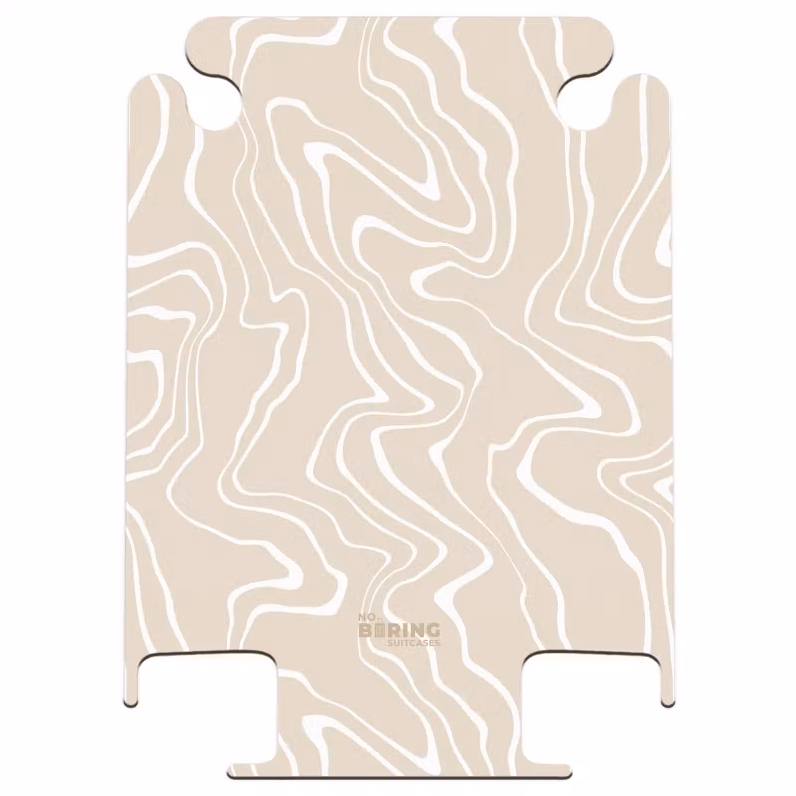CaseSwap - Beige achtergrond met abstracte witte lijnen — 1