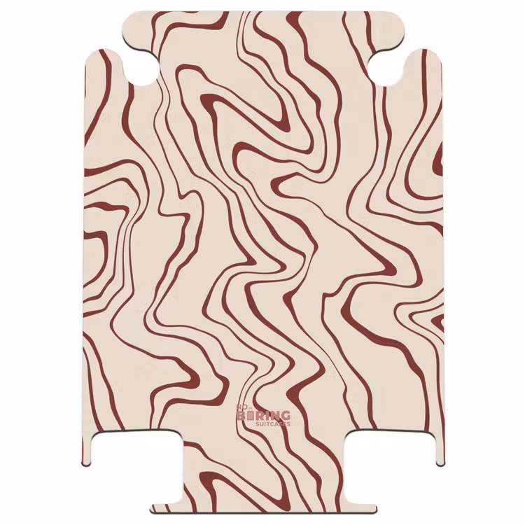 CaseSwap - Beige achtergrond met abstracte rode lijnen — 1
