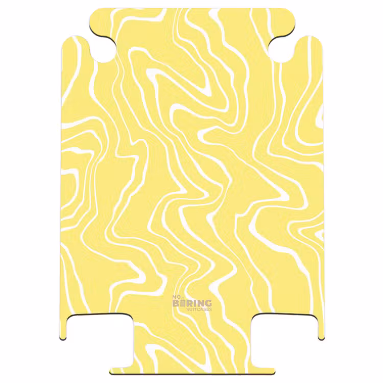CaseSwap - Gele achtergrond met abstracte witte lijnen — 1
