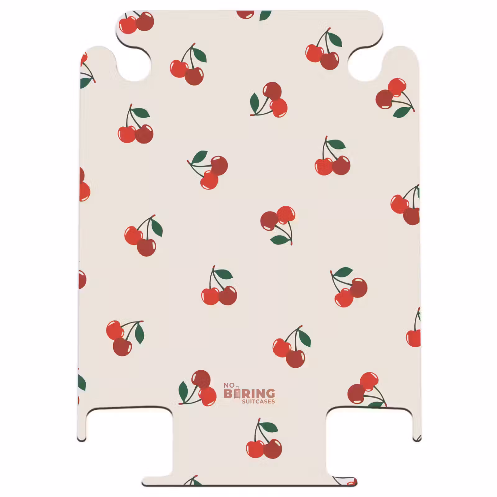 CaseSwap™ - Beige achtergrond met patroon van grote kersen — 1